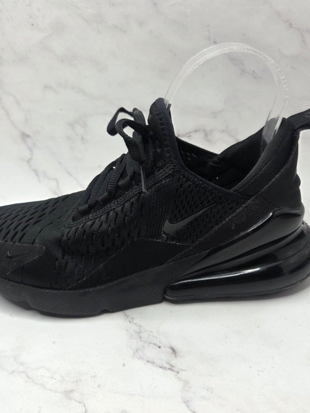 Nike Air Max 270 Triple Black Sneakers Shoes AH6789-006 Women's 7.5